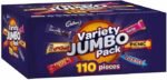Cadbury Variety Jumbo Pack 110 Pieces 1.68kg Box - Image 2