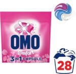 OMO Laundry Capsules 3 in 1 Touch of Comfort 56 Pack - Image 5