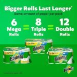 Bounty Paper Towels Select-A-Size White, 8 Triple Rolls, 123 Sheets Per Roll - Image 4